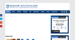 Desktop Screenshot of makkabi.de
