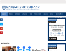 Tablet Screenshot of makkabi.de